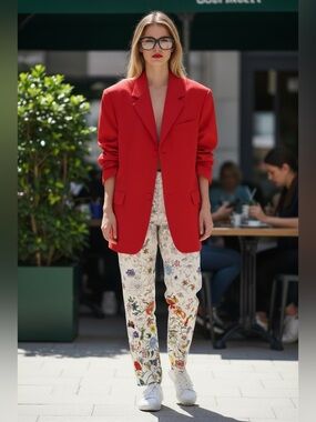Gucci NWT Flora White Straight-Leg Jeans
